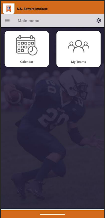Screenshot of what app looks like on phone